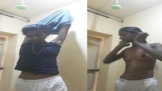 Tamil Village Girl Sex Tease Naked Bathroom